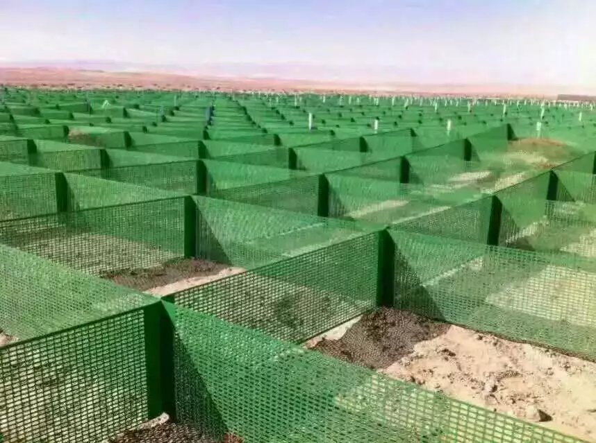沙漠治理防沙固沙网，有效的防风固沙系统