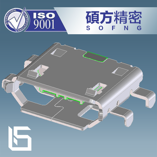 沉板舌片USB插座