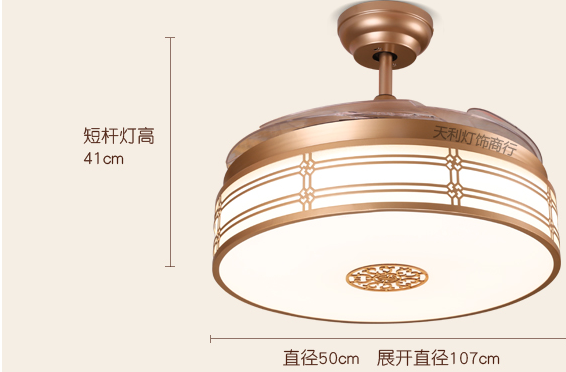 雷士照明现代新中式餐厅吊灯中国风 电风扇灯