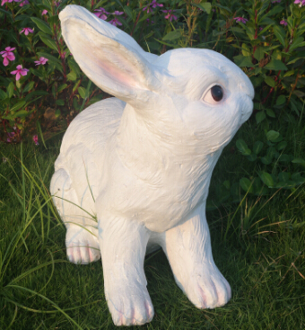 户外园林景观庭院工艺品摆件仿真动物花园写实小兔子工艺品摆件