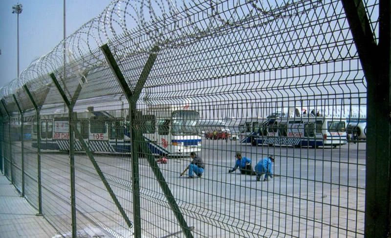 桂林卖机场护栏，Y型安全防御网，刺绳，铁藜棘可定做