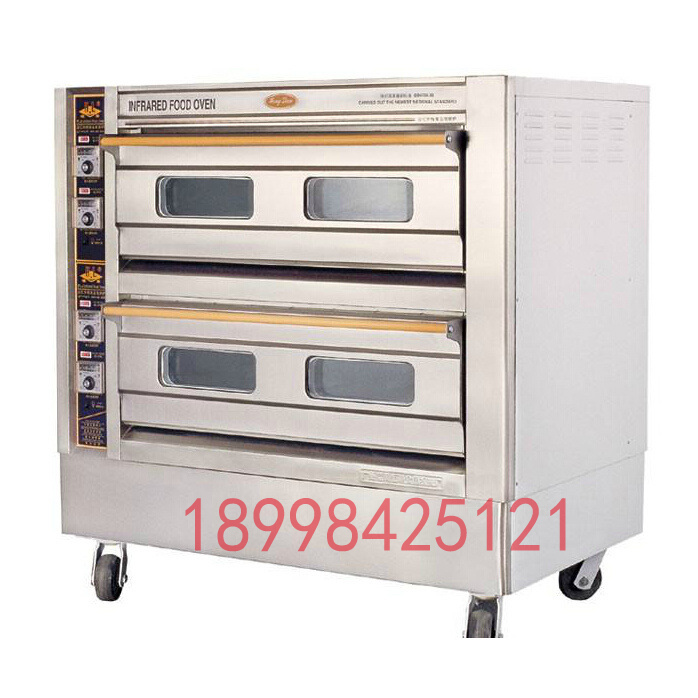 恒联GL-4A电烤箱蛋糕烘炉双层四盘商用不锈钢两层380V面包烤炉