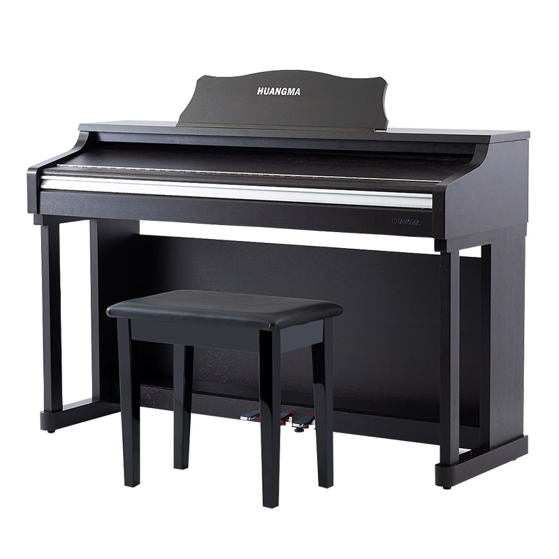 皇玛（HUANGMA） 电钢琴88键全配重键盘8838PM立式电钢琴 PVC 玫瑰木