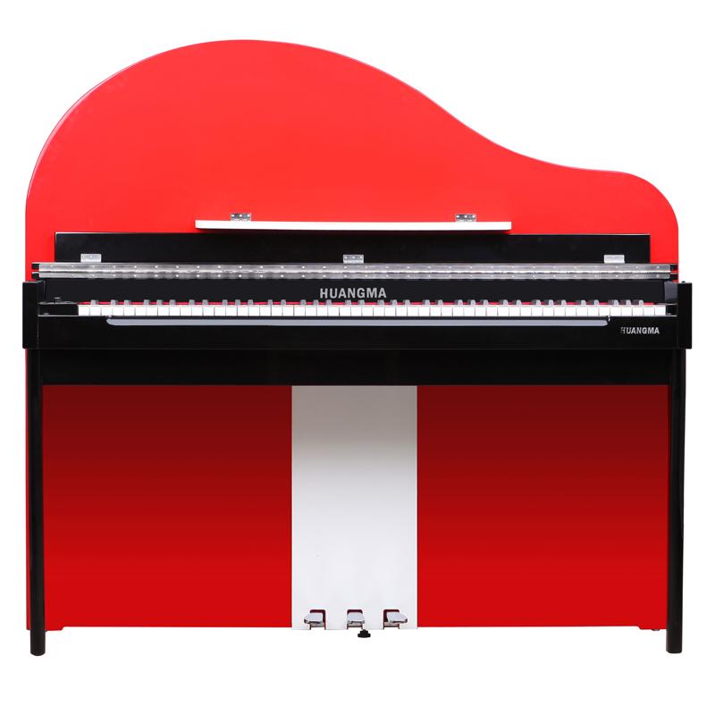 皇玛（HUANGMA） 88键全配重键盘 电钢琴8812 钢琴手感专业级教学 红黑相间