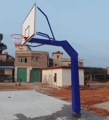 厂家包邮地埋式篮球架 室内外方管篮球架 学校运动场专用篮球架