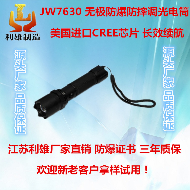 无极防爆防摔调光电筒 微型强光调焦电筒 led多功能可充电手电筒