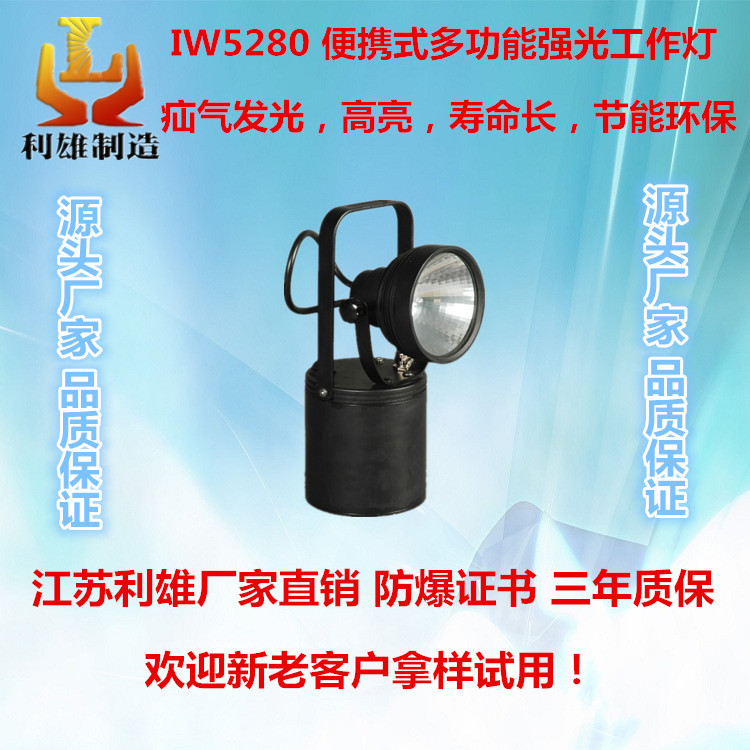 IW5280 手持式多功能强光工作灯 疝气强光防爆手提式探照灯 疝气节能环保高亮工作灯