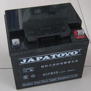 湖北东洋JAPATOYO蓄电池12V-38AH 武汉总代理现货报价 原装/直销 全国联保