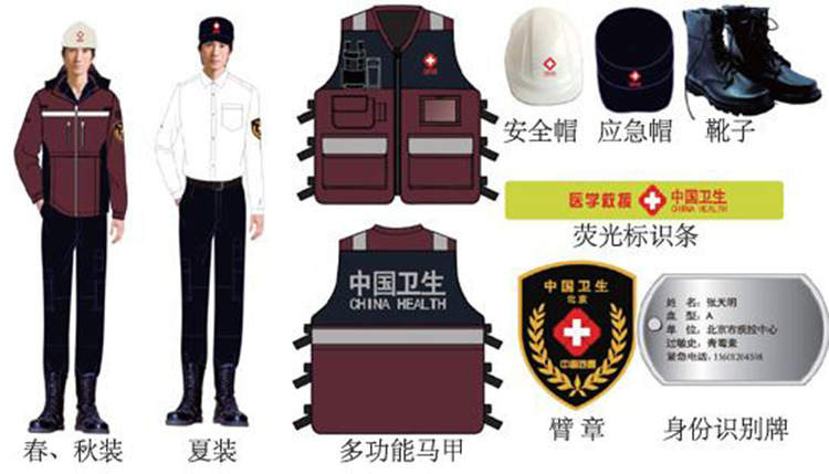 中国卫生应急服装卫生应急救援队伍服装夏装