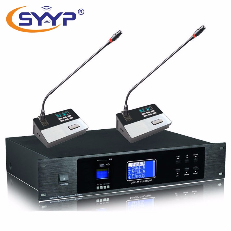 SYYP思音SY-6850 WIFI控制+讨论+表决+签到+录播+视像跟踪有线手拉手数字会议系统主控