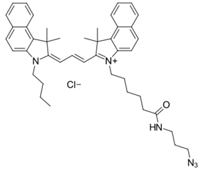 Cyanine3.5 azide/Cy3.5 N3叠氮修饰外观深紫色活体成像荧光染料