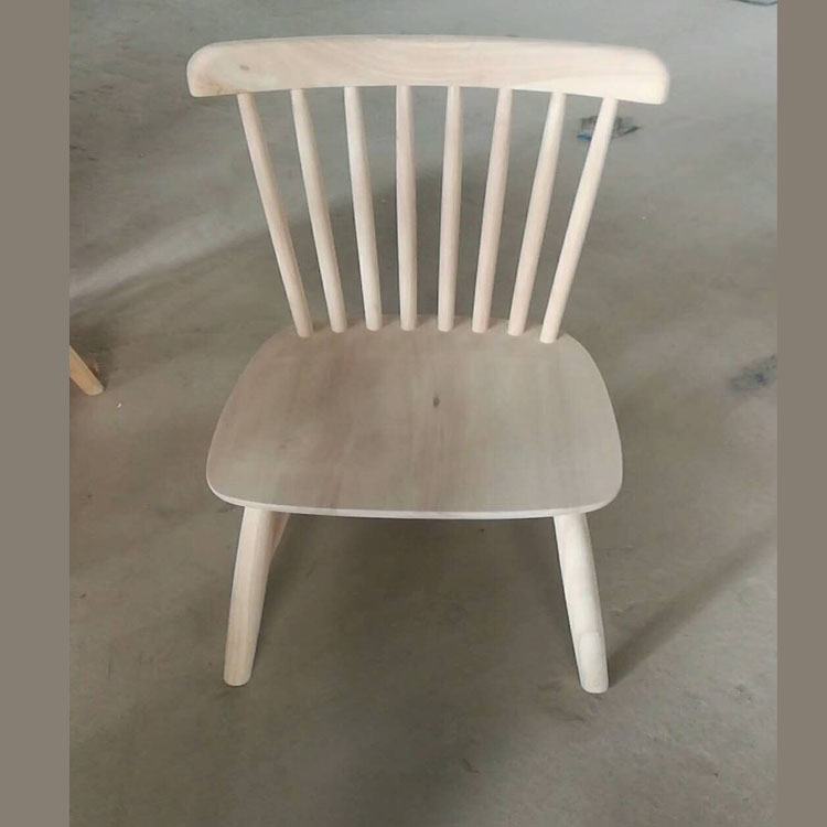供应实木新款温莎椅白茬休闲咖啡厅家庭餐厅靠背椅白茬