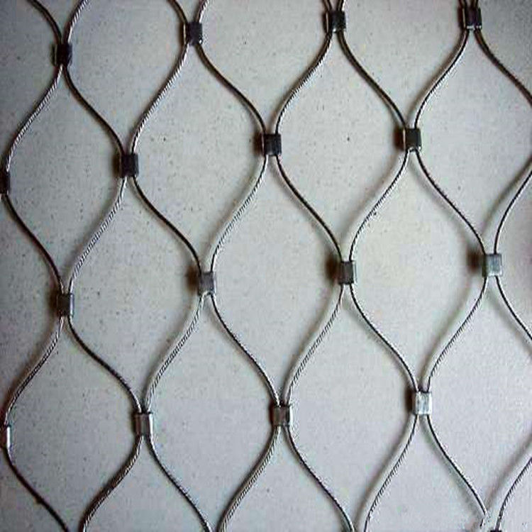 304不锈钢绳网价格 养鸟柔软卡扣钢丝网