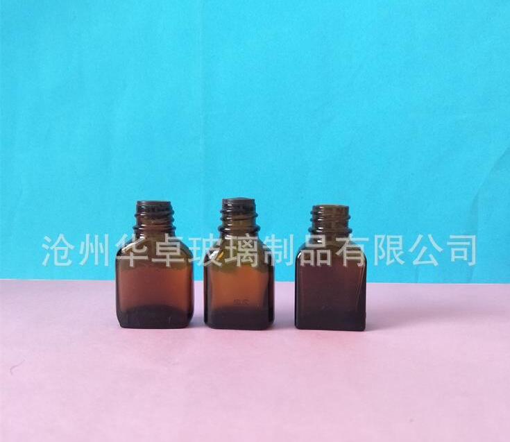 沧州华卓推荐5ml10ml优质药用玻璃瓶 棕色 配内塞盖子