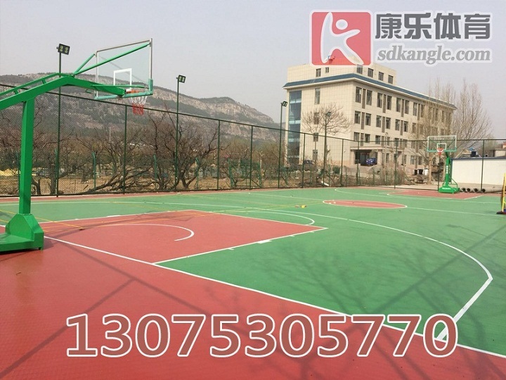 山东塑胶篮球场及围网