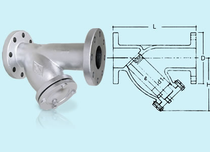 台湾荣牌法兰Y型过滤器（广腾凡而）