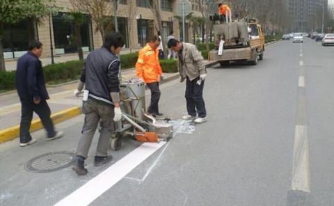 泉州道路标线厂家/晋江厂区划车位线施工/惠安车库划线