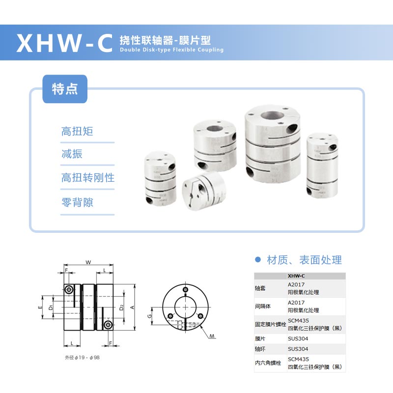 膜片型联轴器种类以及应用 索为