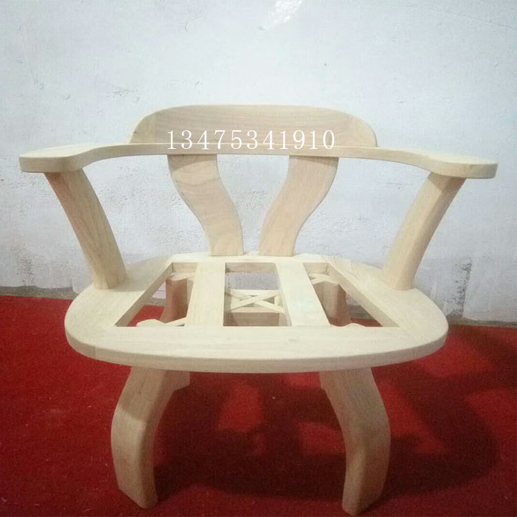 厂家直销简约实木桌椅白茬实木转椅白茬家用电脑椅转椅白茬