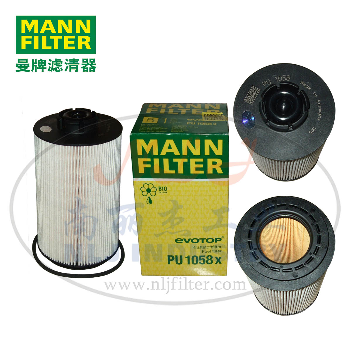 MANN-FILTER(曼牌滤清器)燃油滤芯PU1058x