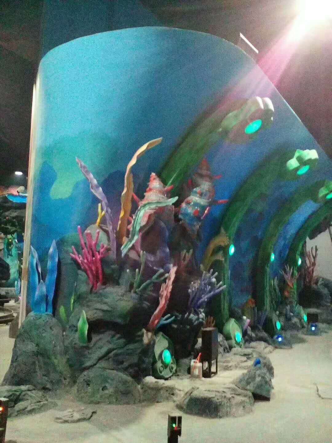 玻璃钢海底生物雕塑 儿童乐园室内观光景观雕塑制作
