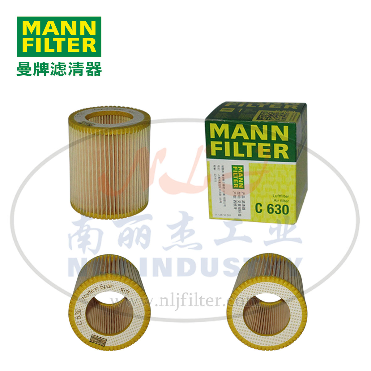 MANN-FILTER(曼牌滤清器)空滤C630