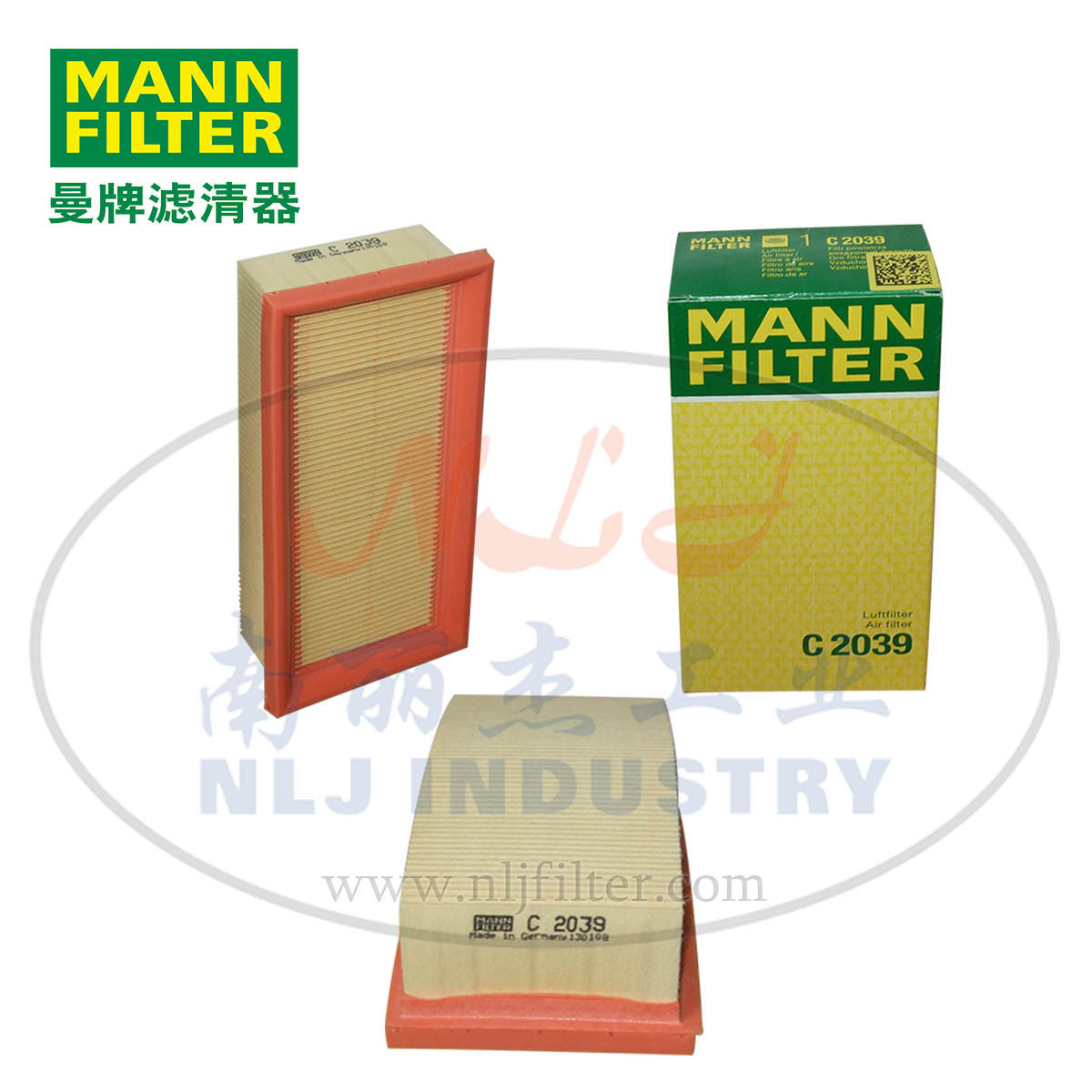 MANN-FILTER(曼牌滤清器)空滤C2039