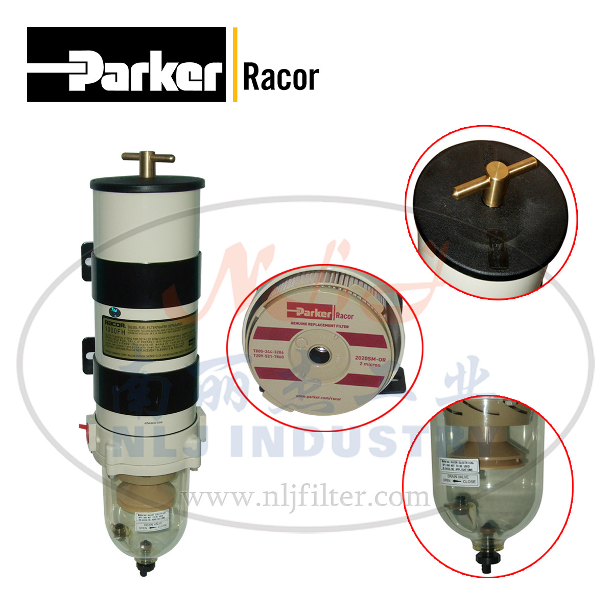 Parker(派克)Racor燃油过滤/水分离器1000FH2