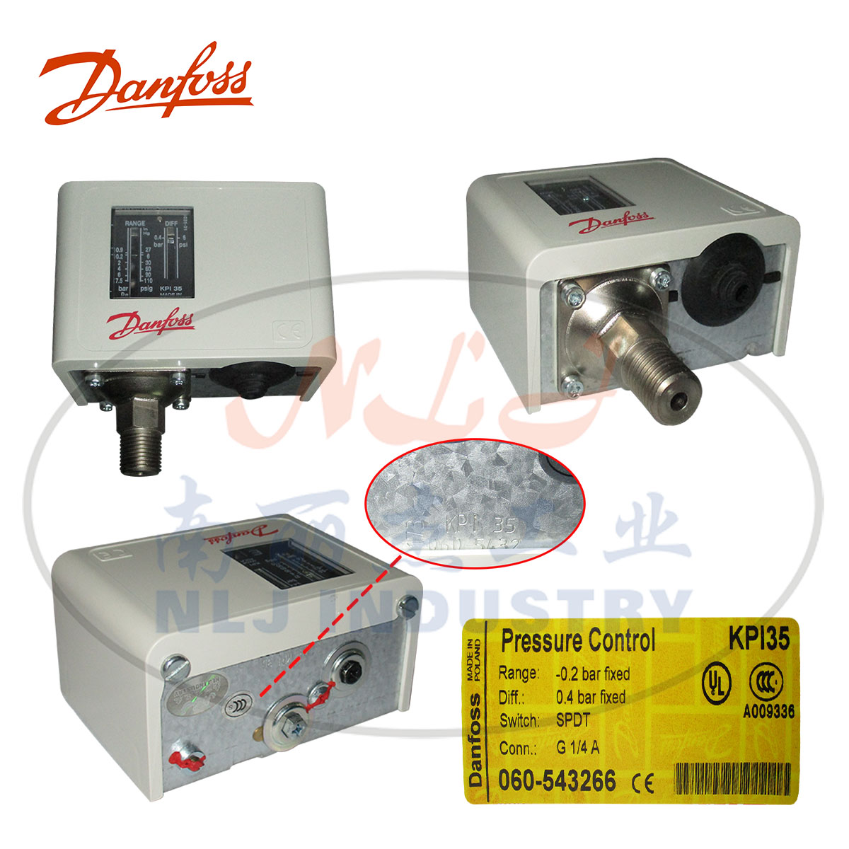 Danfoss(丹佛斯)压力开关KPI35 060-5432