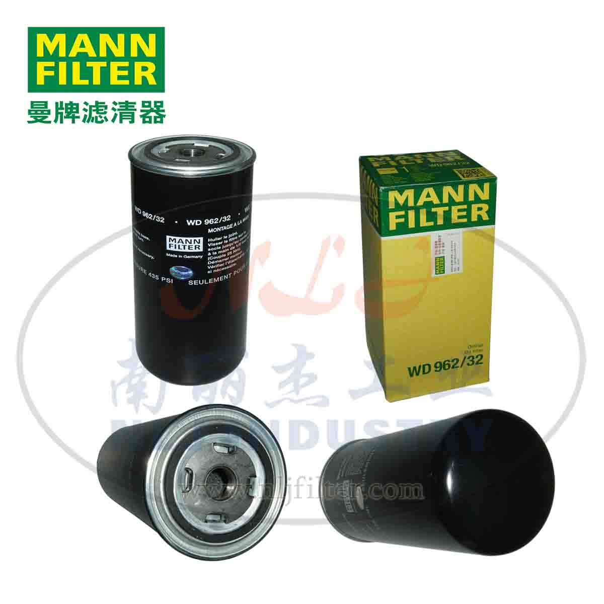 MANN-FILTER(曼牌滤清器)油滤WD962/12更新为WD962/32