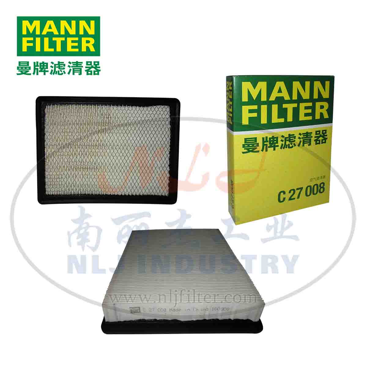 MANN-FILTER(曼牌滤清器)空滤C27008