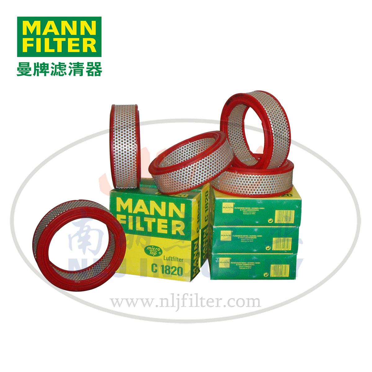 MANN-FILTER(曼牌滤清器)空滤C1820