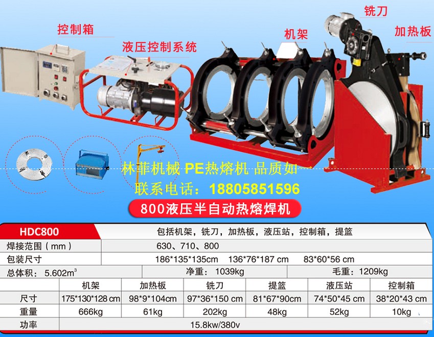 承德园林用PE管材焊机出租出售-林菲机械