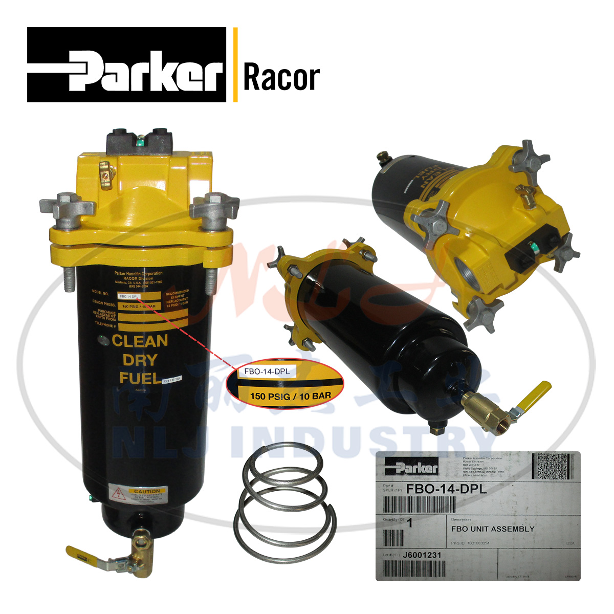 Parker(派克)Racor壳体FBO-14-DPL