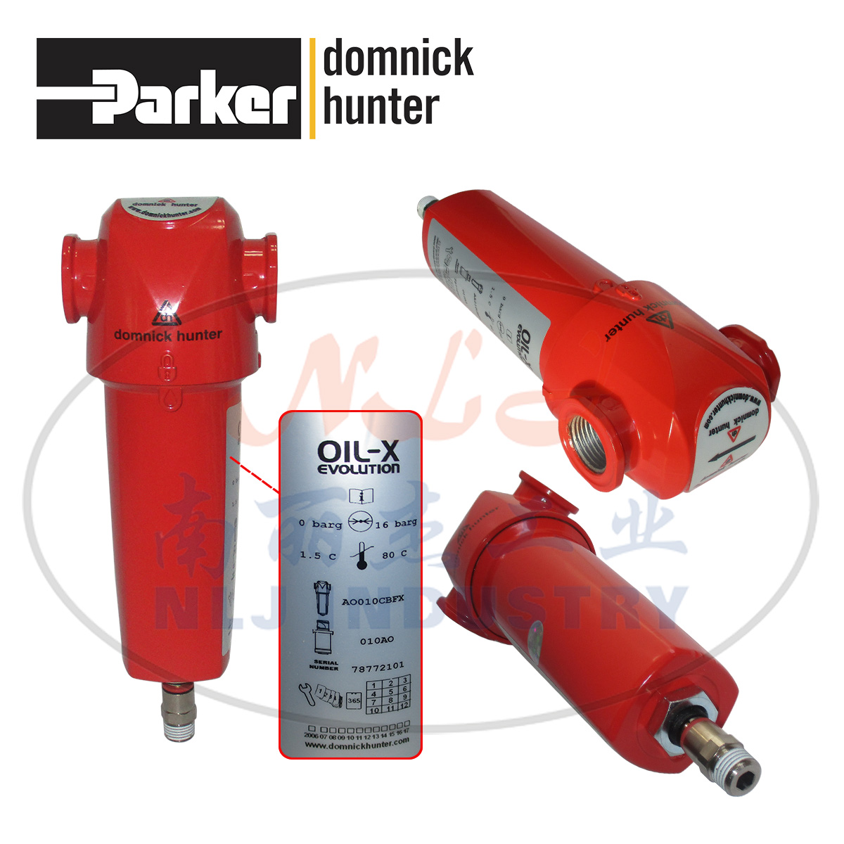 Parker派克domnick hunter多明尼克汉德过滤器AO010CBFX