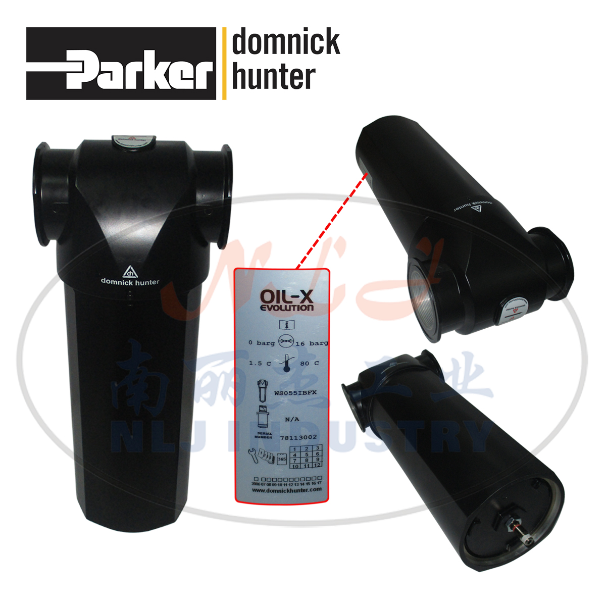 Parker(派克)domnick hunter多明尼克汉德气水分离器WS055IBFX