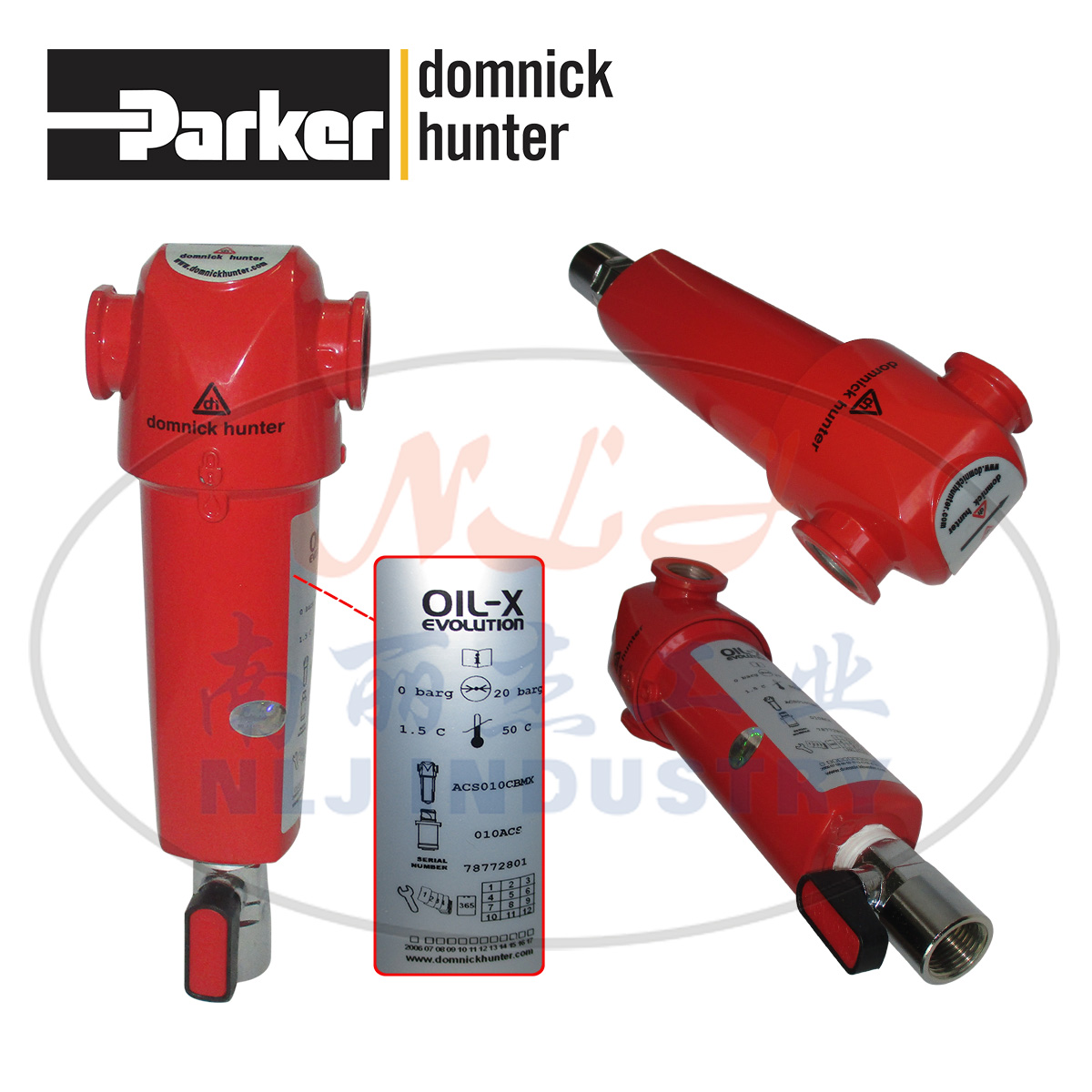 Parker派克domnick hunter多明尼克汉德过滤器ACS010CBMX