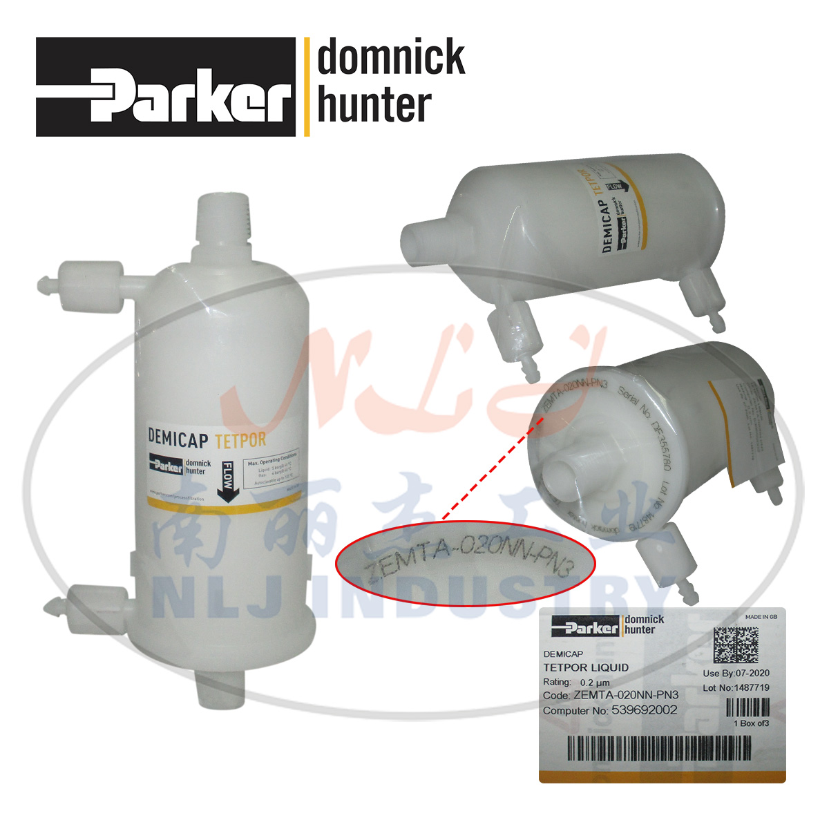 Parker派克domnick hunter多明尼克汉德过滤器ZEMTA-020NN-PN3