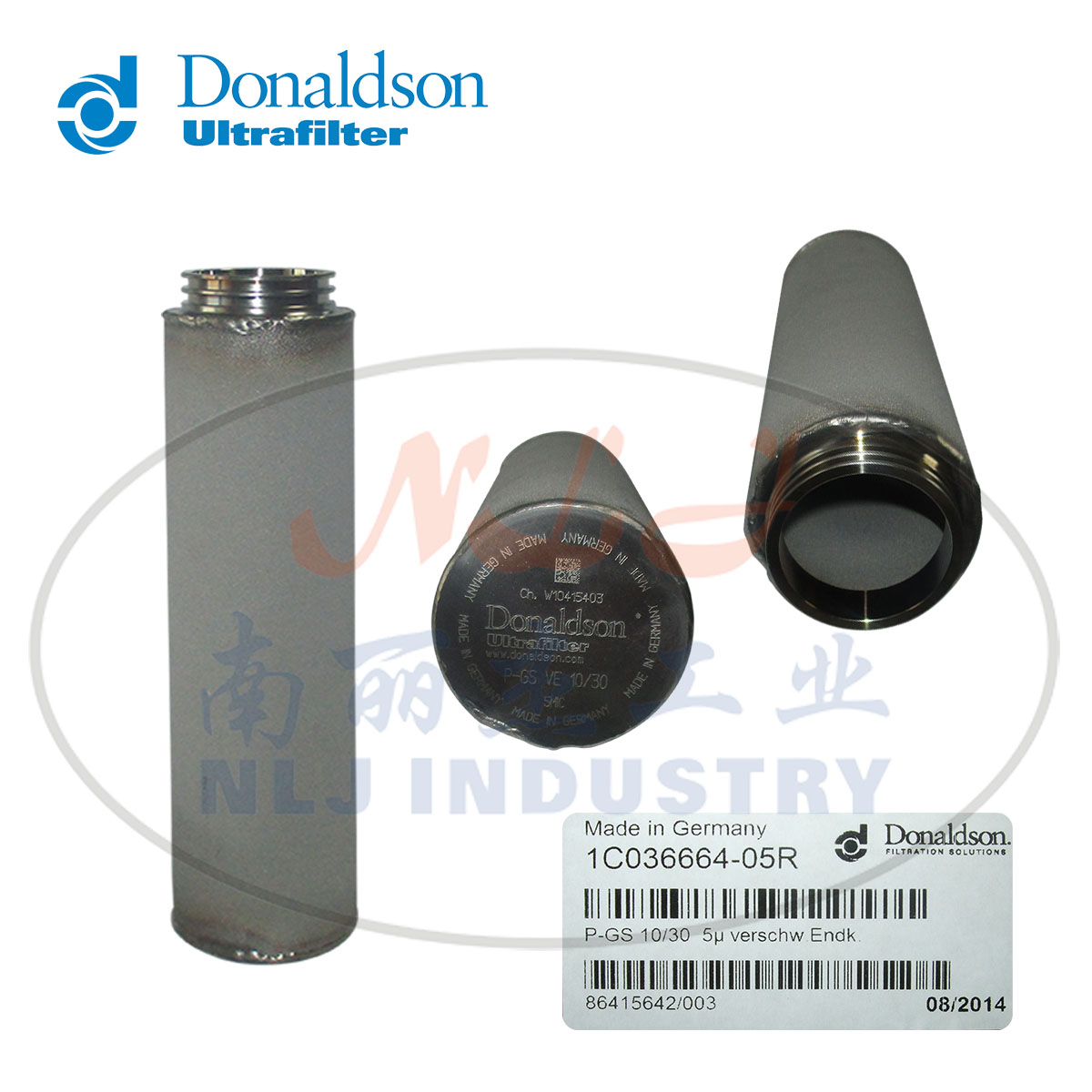 Donaldson Ultrafilter滤芯P-GS 10/30 VE 1C036664-05R