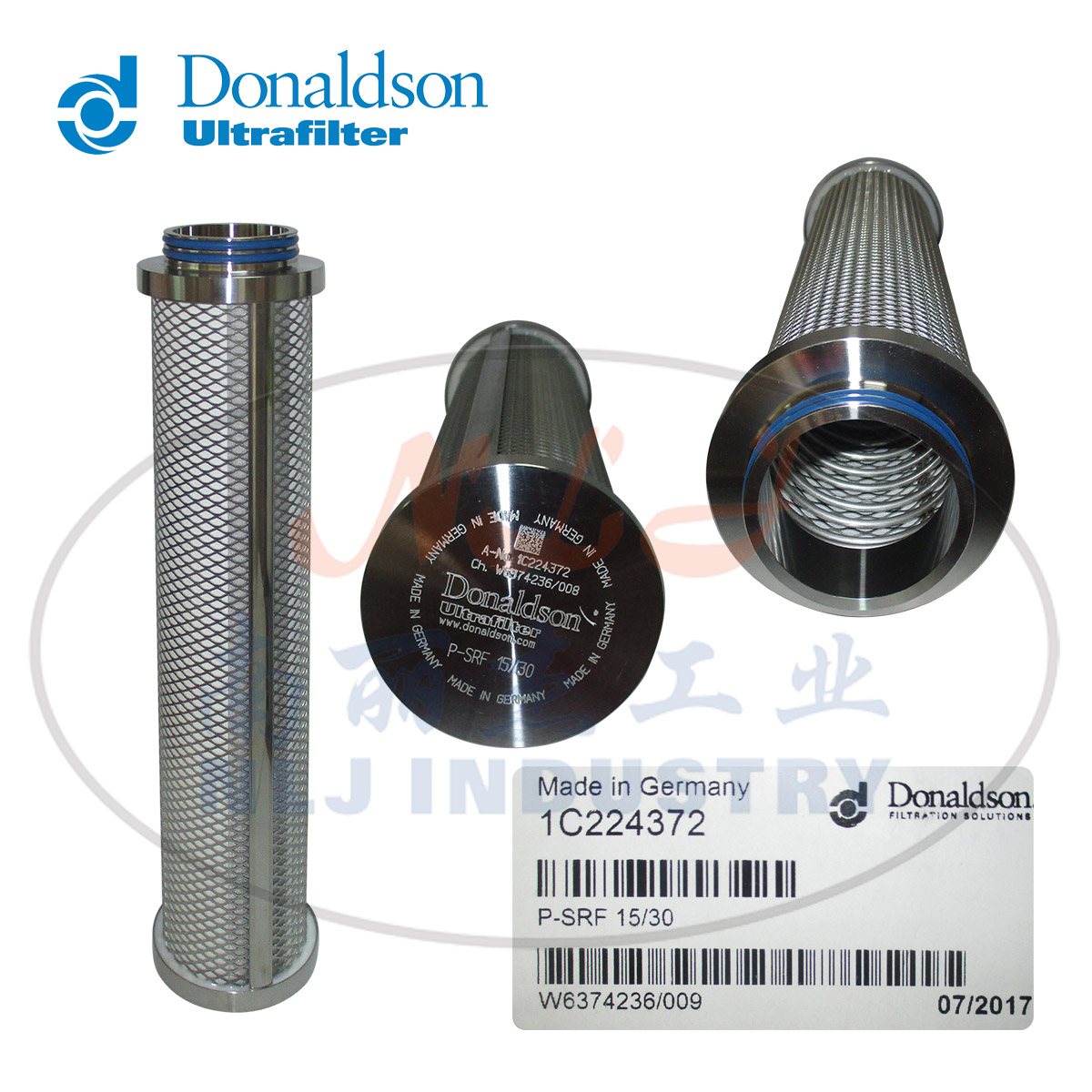 Donaldson Ultrafilter滤芯P-SRF 15/30 1C224372