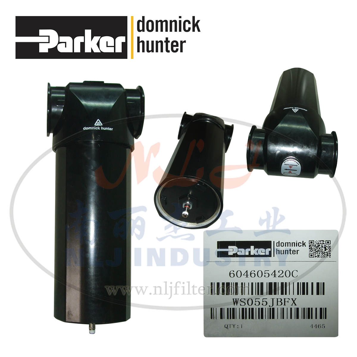 Parker派克domnick hunter多明尼克汉德气水分离器WS055JBFX