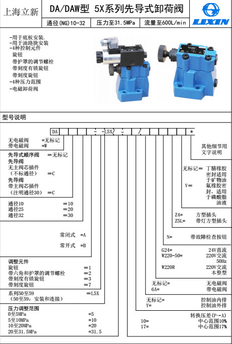 上海立新4WMD6L-L6X/F手动换向阀工作原理 