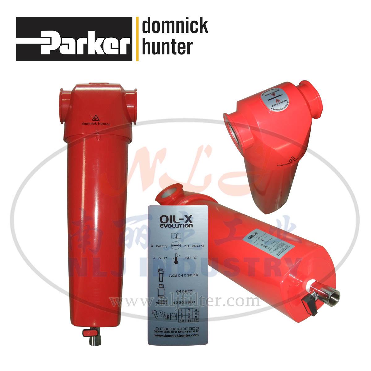 Parker派克domnick hunter多明尼克汉德过滤器ACS040GBMX