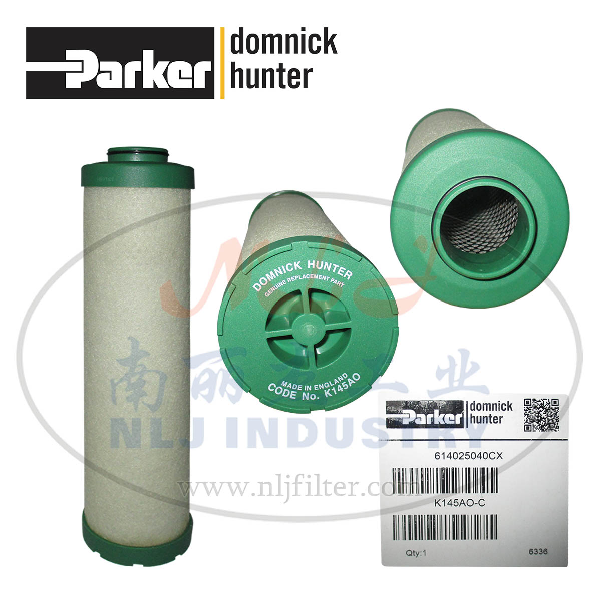 Parker派克domnick hunter多明尼克汉德滤芯K145AO-C