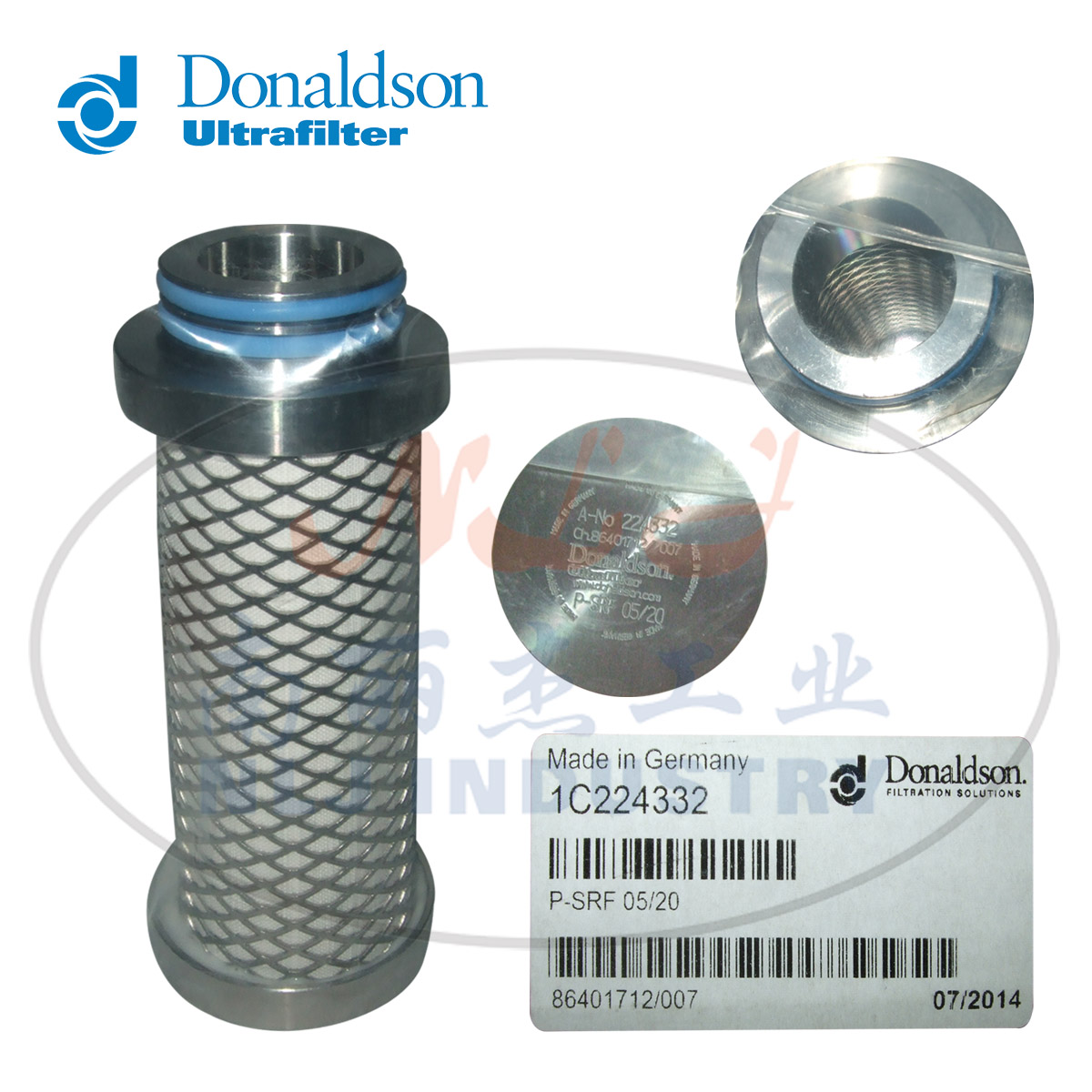 Donaldson Ultrafilter滤芯P-SRF 05/20 224332