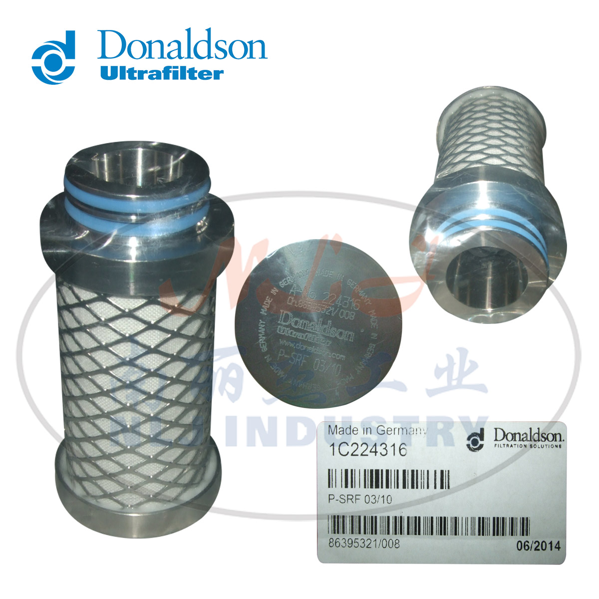 Donaldson Ultrafilter滤芯P-SRF 03/10 224316