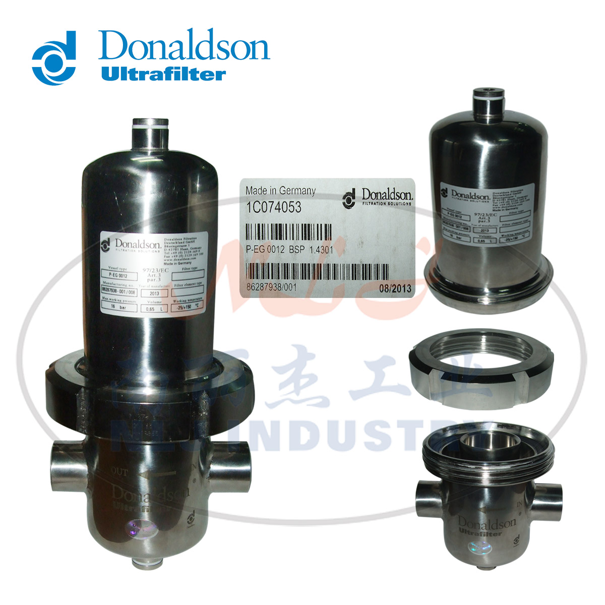 Donaldson Ultrafilter过滤器外壳P-EG0012 1C074053