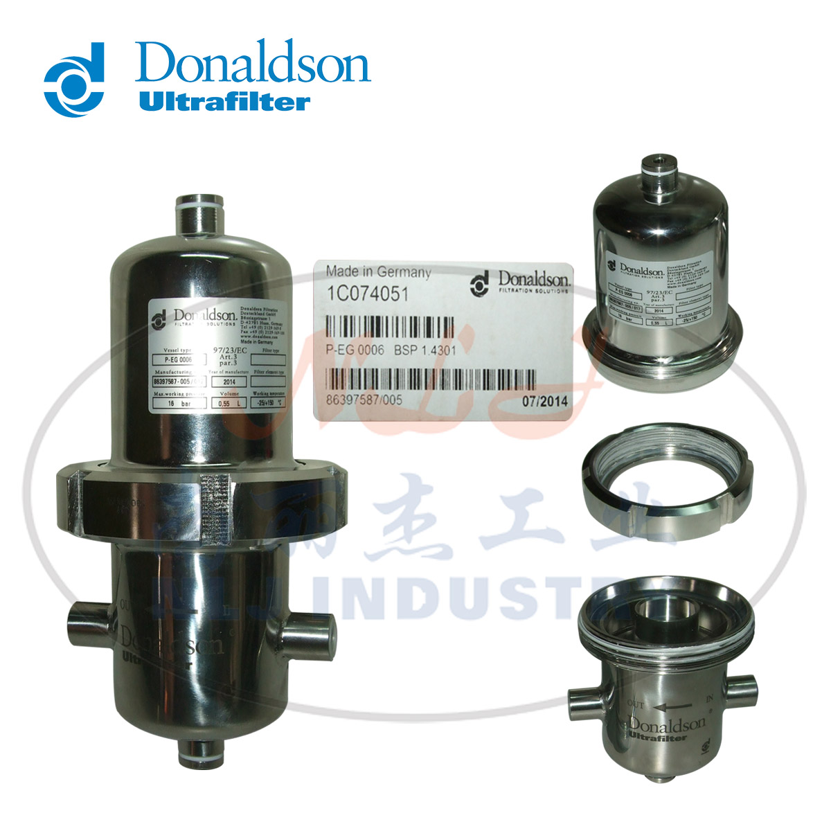 Donaldson Ultrafilter过滤器外壳P-EG0006 1C074051