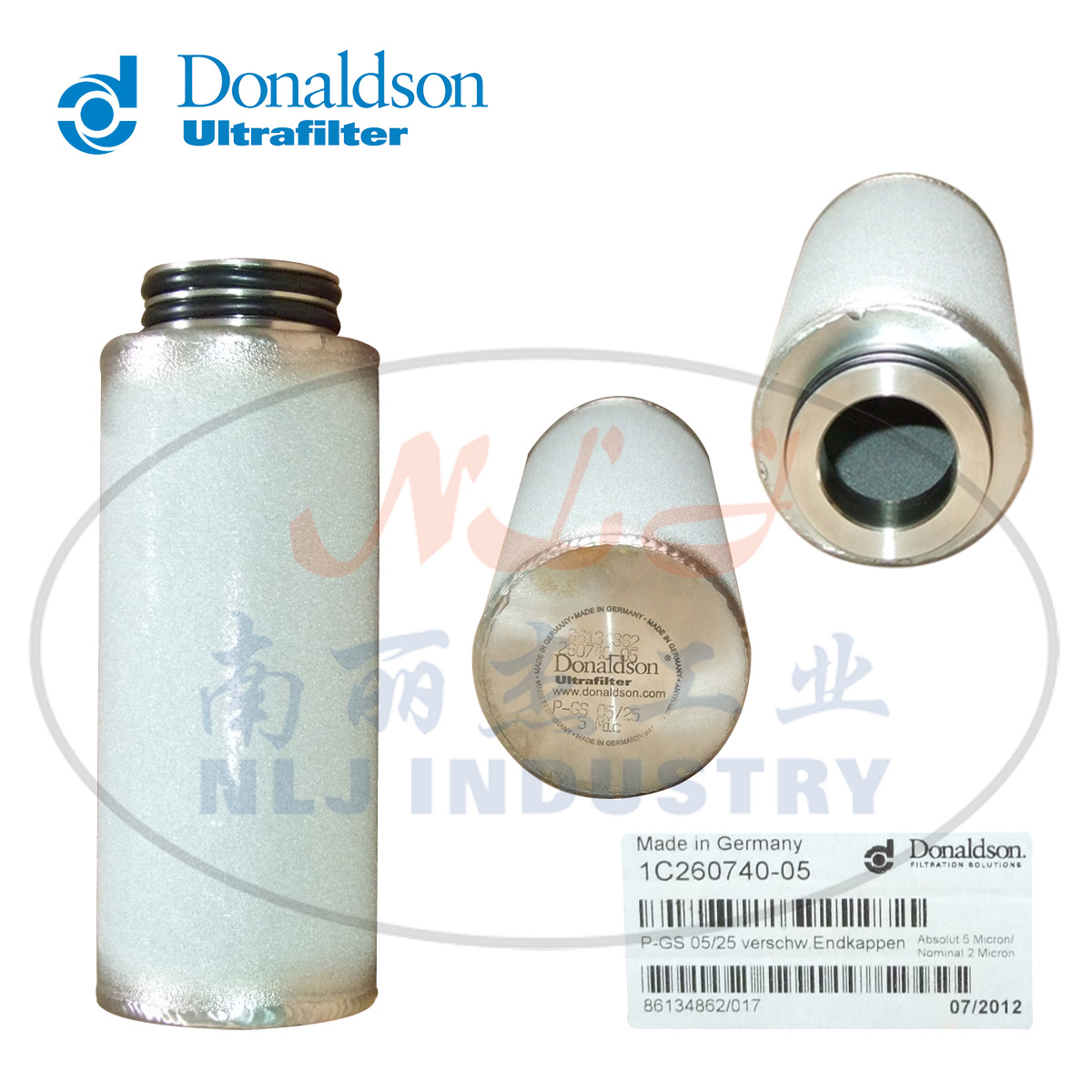 Donaldson Ultrafilte滤芯P-GS 05/25 VE 260740-05