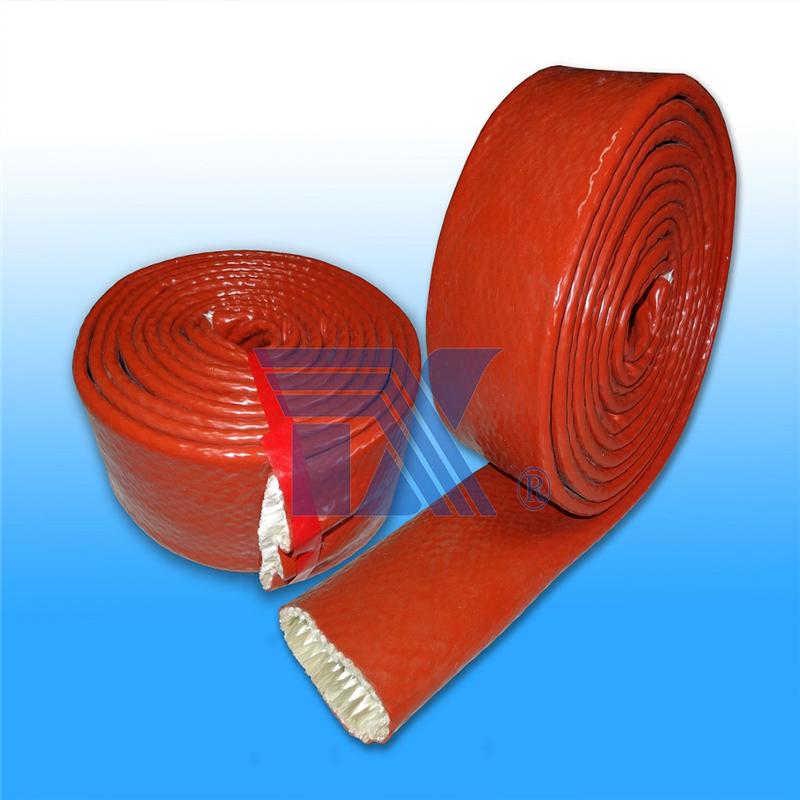 硅胶玻璃纤维套管 硅胶管 防火管 绝缘管